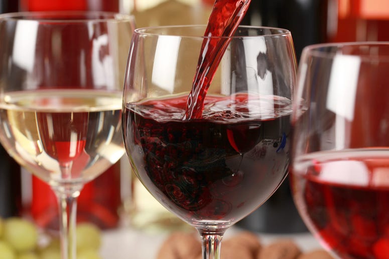 Wine in glasses Wine in glasses