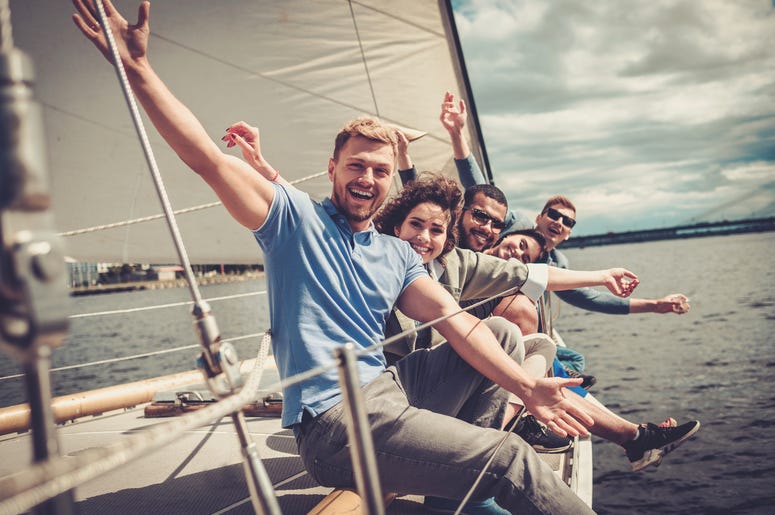 People on a boat People on a boat