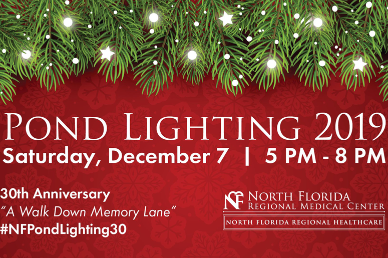 North Florida Regional Medical Center Pond Lighting 2019