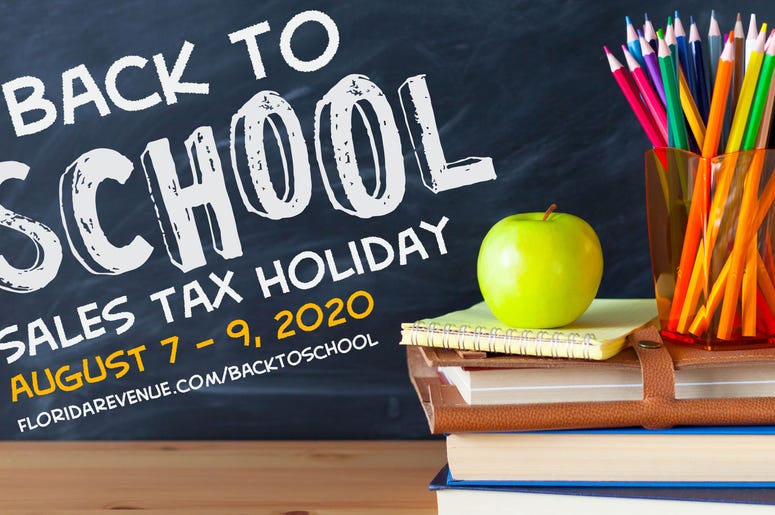 Florida Back To School Tax Holiday 2020