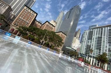 The Bai Ice Rink in DTLA
