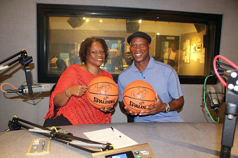 Pat Prescott with Byron Scott Pat Prescott with Byron Scott