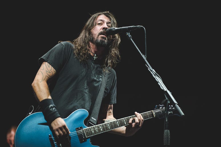 Dave Grohl and the Foo Fighters perform during the CalJam17 Dave Grohl and the Foo Fighters perform during the CalJam17