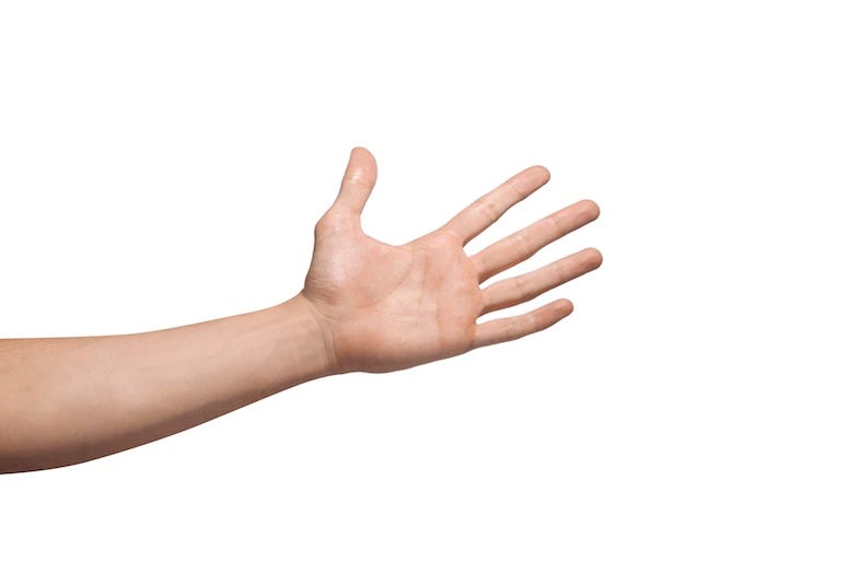 Hand, Slap, Isolated, White Background Hand, Slap, Isolated, White Background