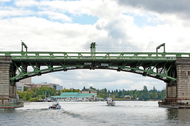 Bridge, Washington, Lifting Bridge, Boat, Lake, Water, Lake Union, Calm Surface Bridge, Washington, Lifting Bridge, Boat, Lake, Water, Lake Union, Calm Surface