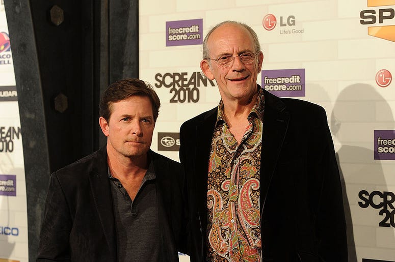 Michael J. Fox and Christopher Lloyd