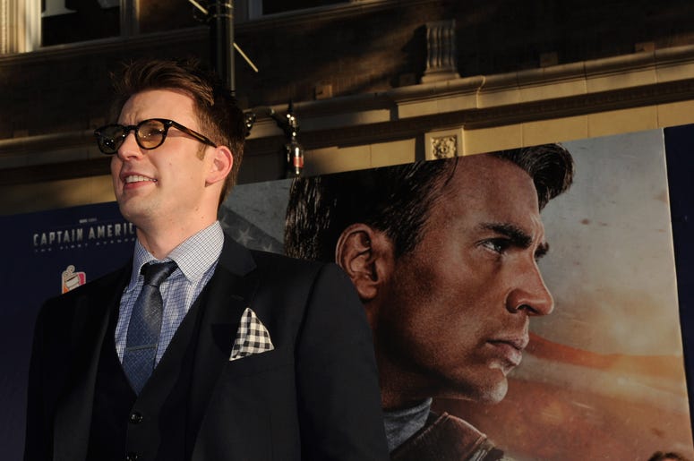 Chris Evans At The 'Captain America: The First Avenger' Premiere