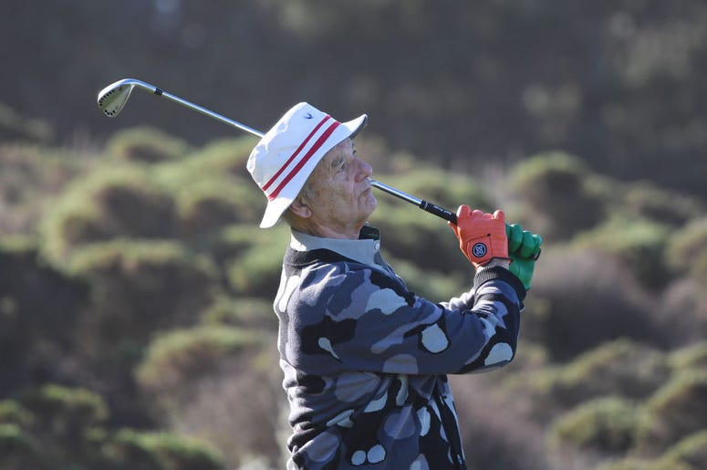 Bill Murray playing golf