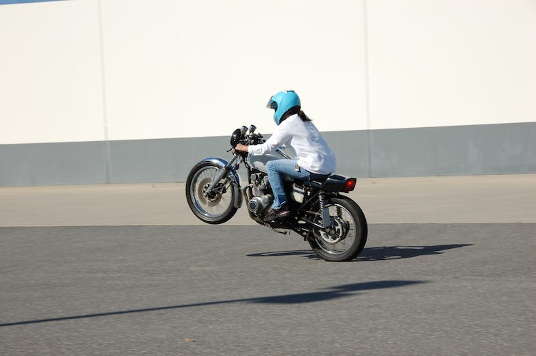 Motorcycle, Street, Road, Wheelie Motorcycle, Street, Road, Wheelie
