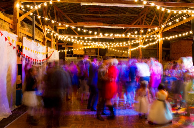 Wedding Reception, Dance Floor, Blurry, Moving, Lights Wedding Reception, Dance Floor, Blurry, Moving, Lights
