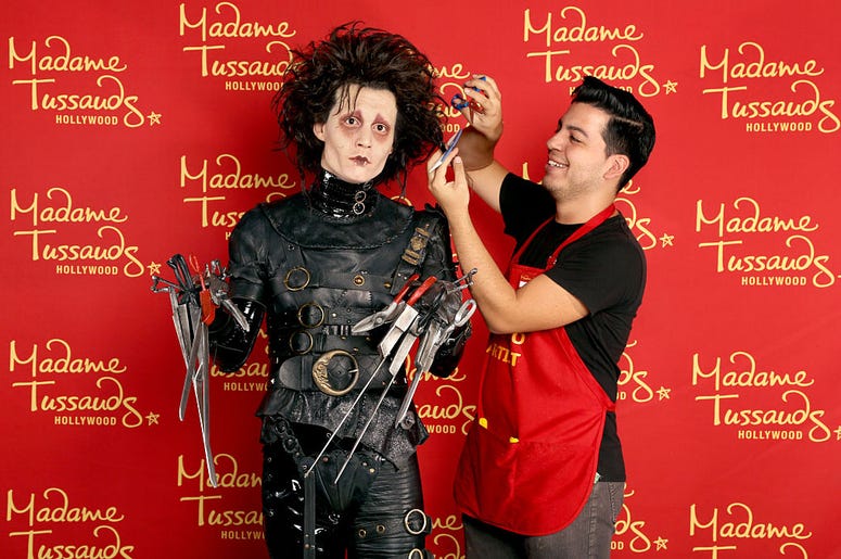 Edward Scissorhands wax figure