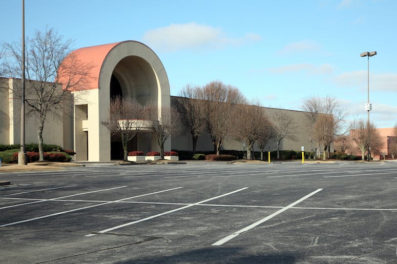 Shopping Mall, Empty, Parking Lot, Abandoned Shopping Mall, Empty, Parking Lot, Abandoned
