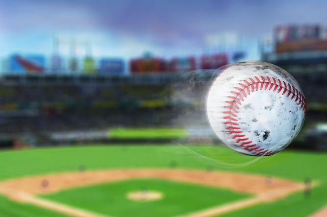 Flying baseball