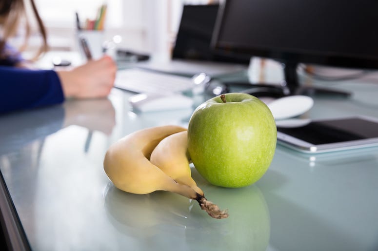 Office, Job, Desk, Computer Banana, Apple Office, Job, Desk, Computer Banana, Apple