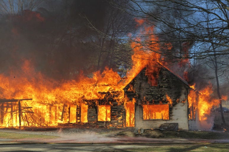 Massive fire consuming a house. Hurst,Local,News,Home,House,Explosion,Gas Main,Truck,Texas,DFW,Dashcam,Footage,Video,ALT 103.7