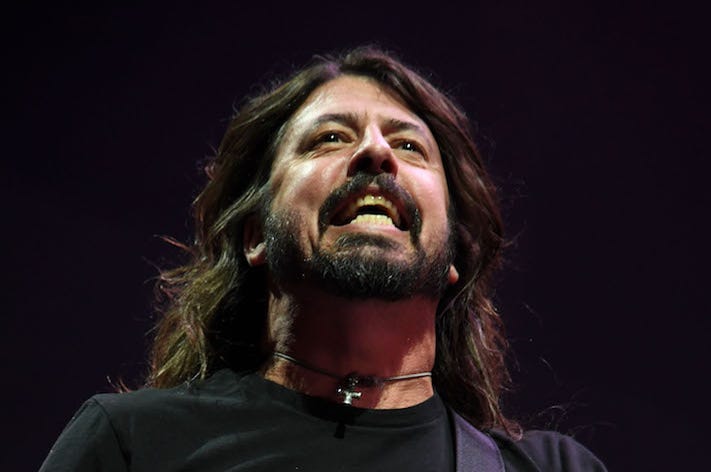 Dave Grohl, Concert, Smiling Dave Grohl, Concert, Smiling