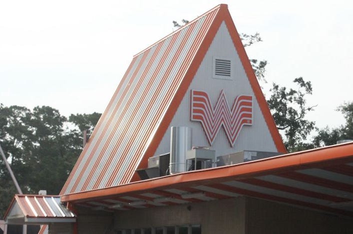 Whataburger, Logo, Sign, Tallahassee, Sky, 2018 Whataburger, Logo, Sign, Tallahassee, Sky, 2018