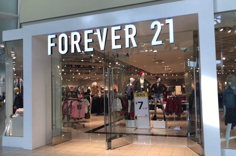 Forever 21, Storefront, Mall, 2019 Forever 21, Storefront, Mall, 2019