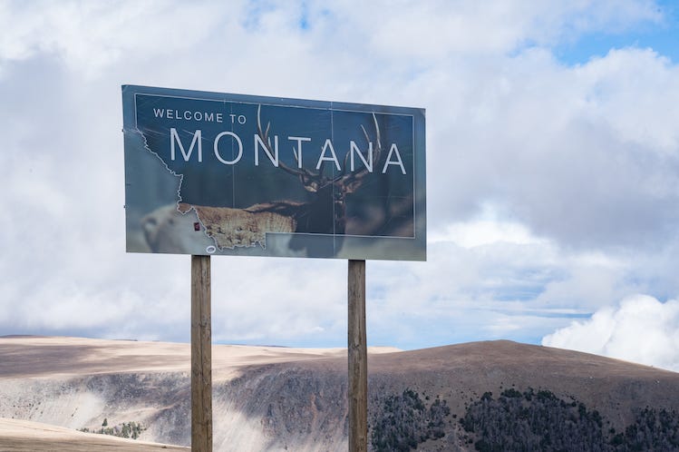 Montana, State, Sign, Welcome Sign, Welcome To Montana, Mountain Montana, State, Sign, Welcome Sign, Welcome To Montana, Mountain