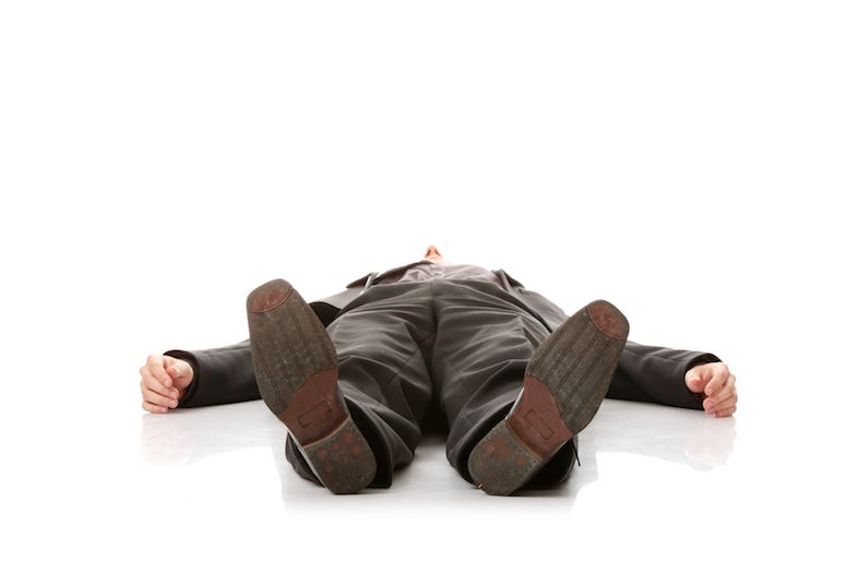Businessman, Lying On Ground, Shoes Businessman, Lying On Ground, Shoes