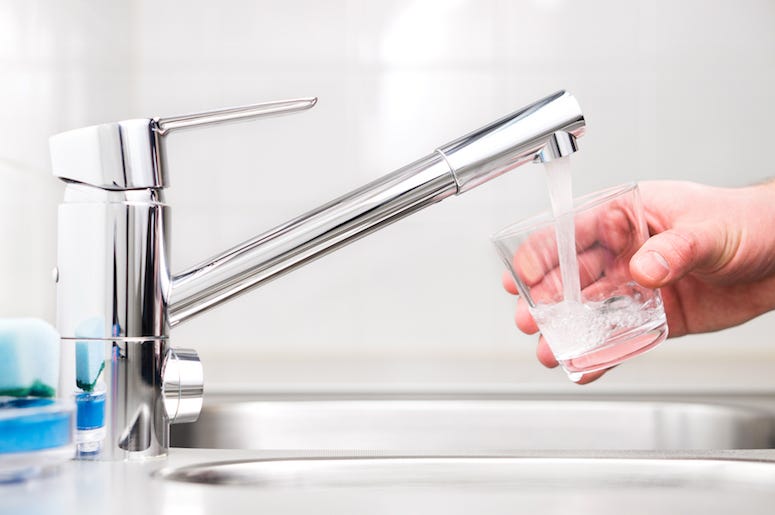 Tap Water, Faucet, Glass, Hand Tap Water, Faucet, Glass, Hand