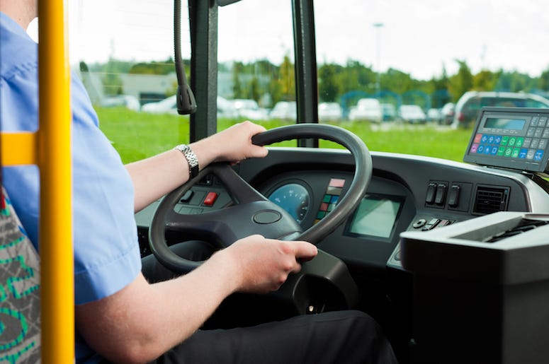 Bus Driver, Steering Wheel, Seat Bus Driver, Steering Wheel, Seat