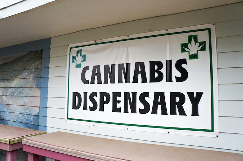 Cannabis, Marijuana, Dispensary, Storefront, Sign Cannabis, Marijuana, Dispensary, Storefront, Sign