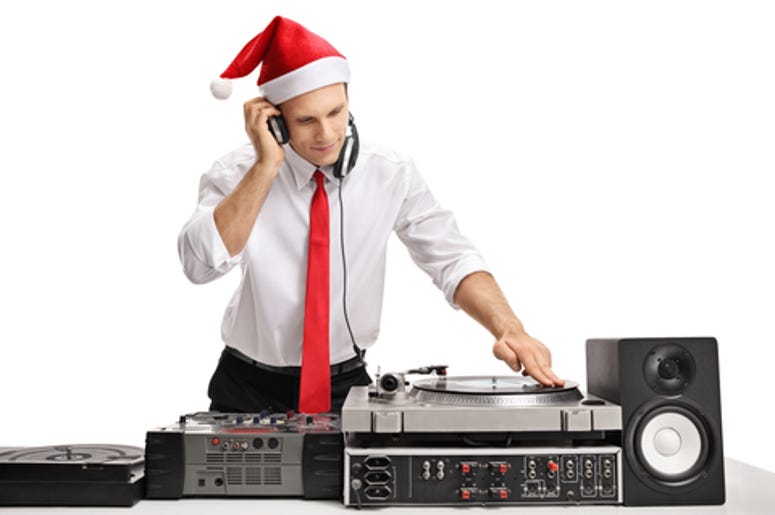 Guy Playing Christmas Music