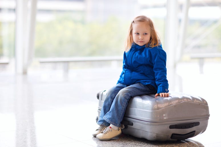 Little Girl at the Airport