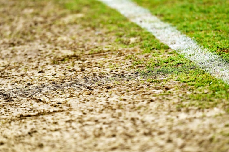 Damaged Soccer Field
