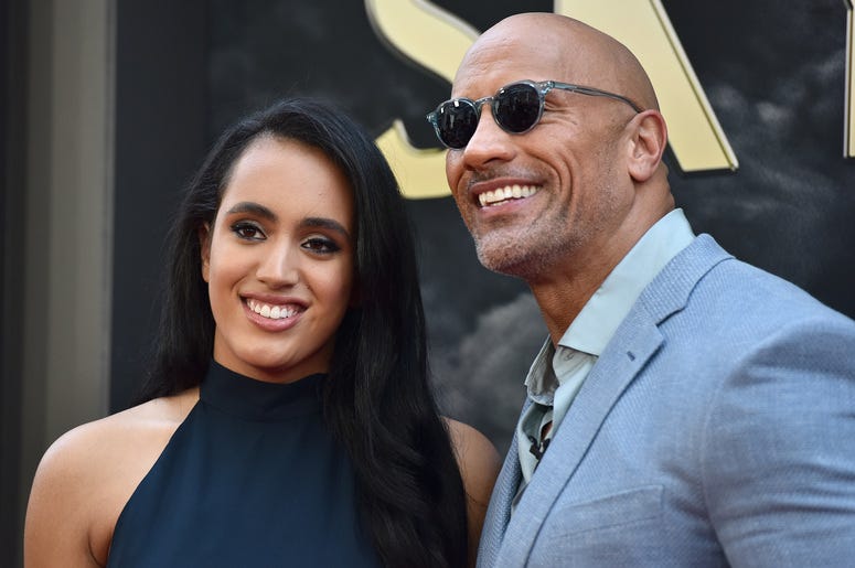 Simone Garcia Johnson and Dwayne Johnson Simone Garcia Johnson and Dwayne Johnson