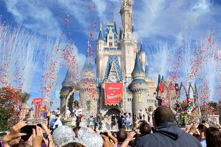 Disney World, Magic Kingdom, Cinderella Castle, Confetti, New Fantasyland, 2012 Disney World, Magic Kingdom, Cinderella Castle, Confetti, New Fantasyland, 2012