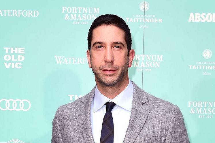 David Schwimmer, Suit, Green Background, Red Carpet David Schwimmer, Suit, Green Background, Red Carpet