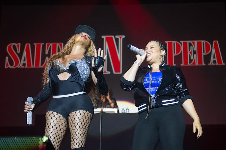 Salt N Pepa, Concert, Sandra Denton, Cheryl James, Arena Birmingham, United Kingdom, 2017 Salt N Pepa, Concert, Sandra Denton, Cheryl James, Arena Birmingham, United Kingdom, 2017