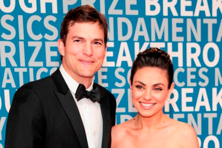 Ashton Kutcher and Mila Kunis Ashton Kutcher and Mila Kunis