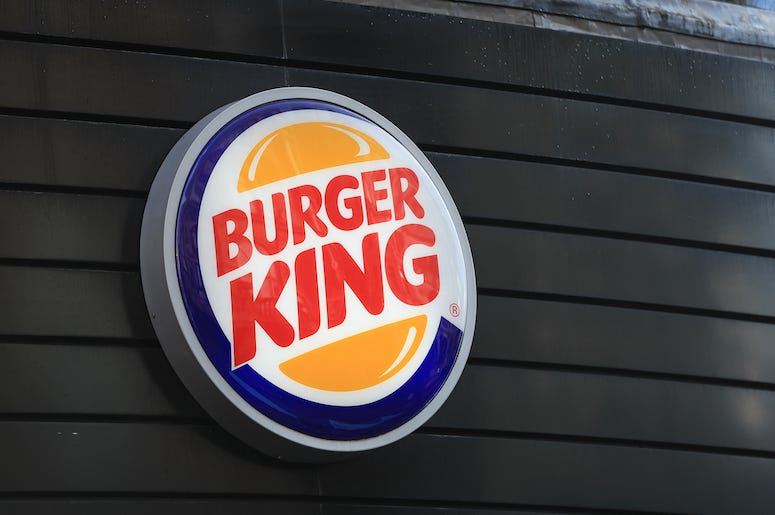Burger King, Sign, Wall, Logo, Restaurant, Exterior, London Burger King, Sign, Wall, Logo, Restaurant, Exterior, London