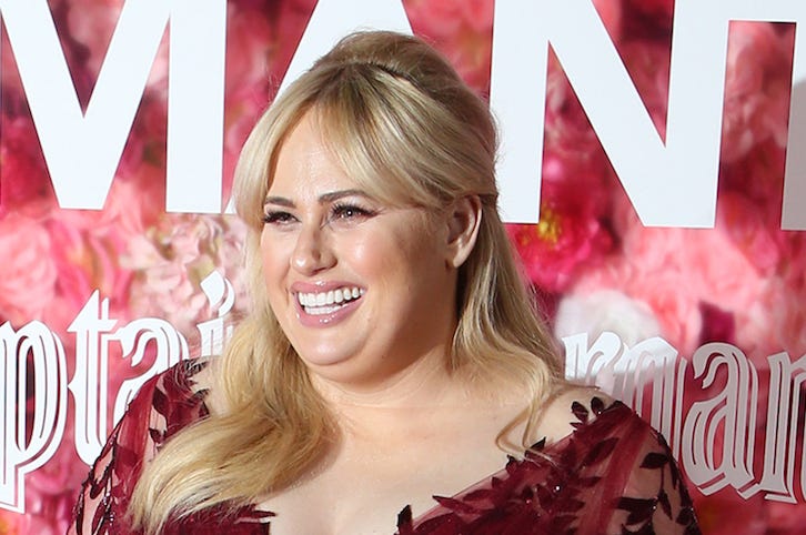Rebel Wilson, Red Carpet, Isn't It Romantic, Premiere, Smiling, Red Dress Rebel Wilson, Red Carpet, Isn't It Romantic, Premiere, Smiling, Red Dress