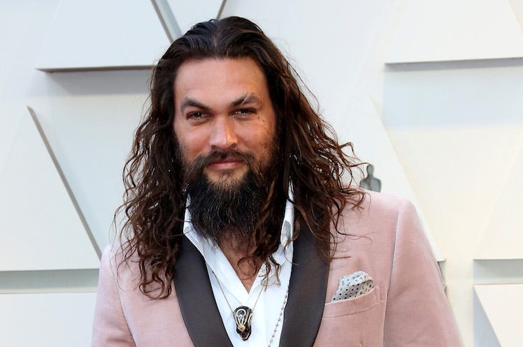 Jason Momoa, Red Carpet, Smile, Pink Suit, 91st Academy Awards, 2019 Jason Momoa, Red Carpet, Smile, Pink Suit, 91st Academy Awards, 2019