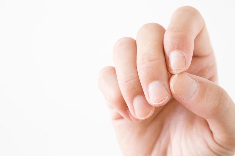Male, Man, Hand, Fingernails, White Background Male, Man, Hand, Fingernails, White Background