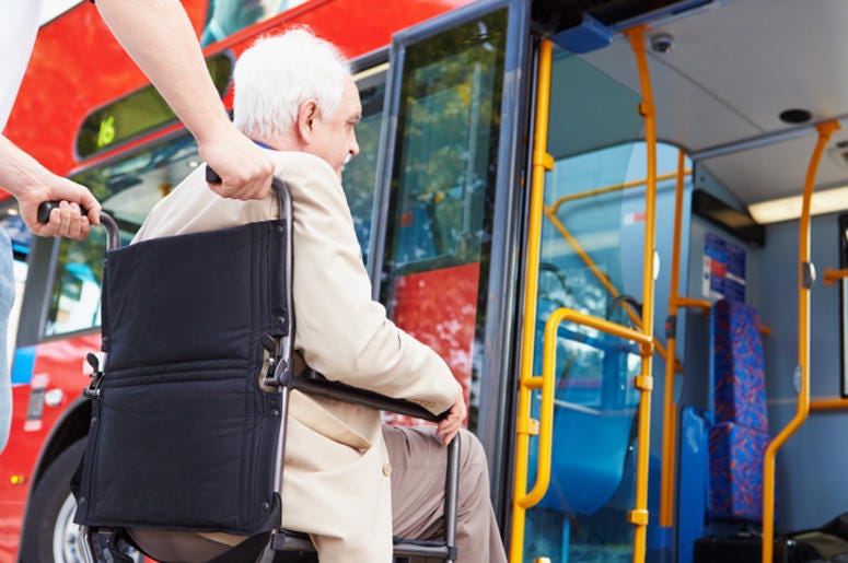Old Man on the bus