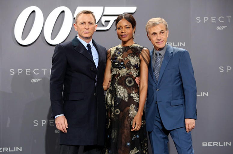 Daniel Craig, Naomie Harris and Christoph Waltz