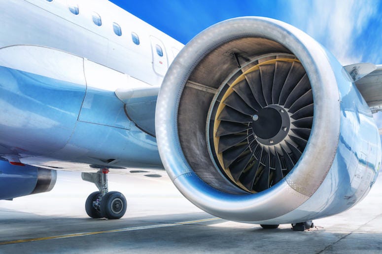 Jet Engine, Plane, Airplane, Tarmac, Blue Sky Jet Engine, Plane, Airplane, Tarmac, Blue Sky