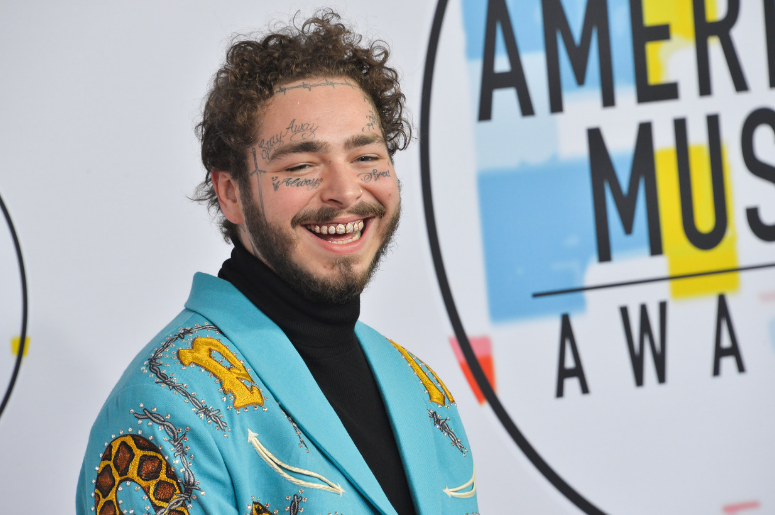 Post Malone arrives at the American Music Awards Post Malone arrives at the American Music Awards