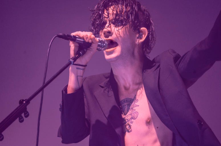 (Courtesy of Press Association) Matty Healy from The 1975 sings on stage