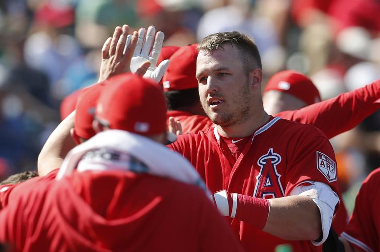 Los Angeles Angels center fielder Mike Trout