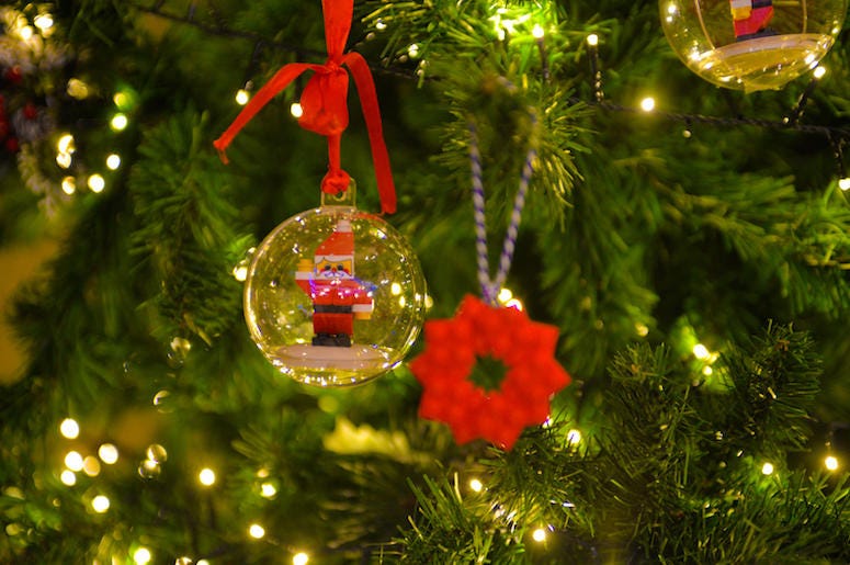 Christmas Tree, Ornaments, Santa Christmas Tree, Ornaments, Santa