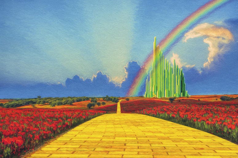 Yellow Brick Road, Wizard of Oz, Emerald City Yellow Brick Road, Wizard of Oz, Emerald City
