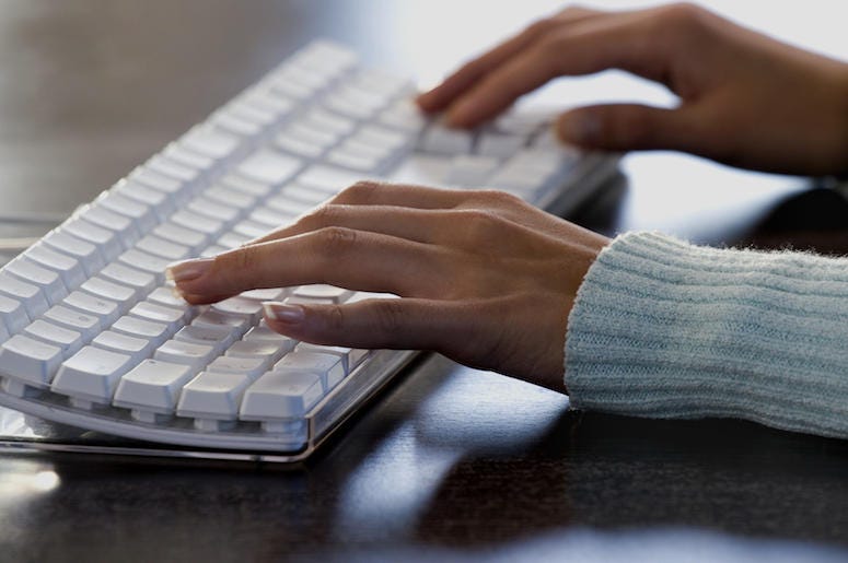 Woman, Typing, Hands, Computer, Keyboard Woman, Typing, Hands, Computer, Keyboard
