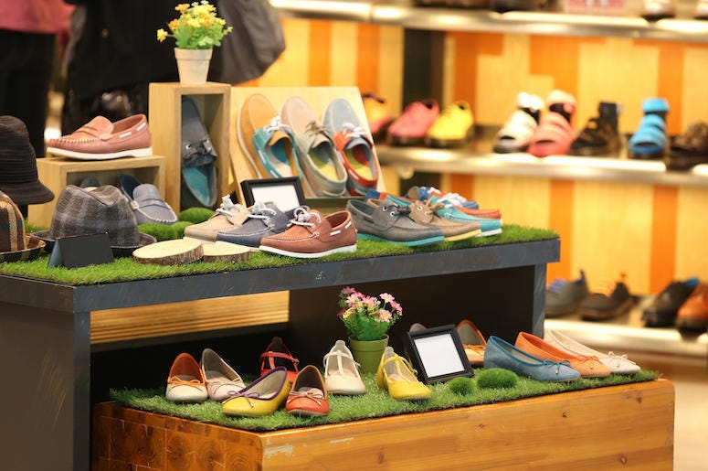Shoes, Store, Display, Shopping Mall Shoes, Store, Display, Shopping Mall