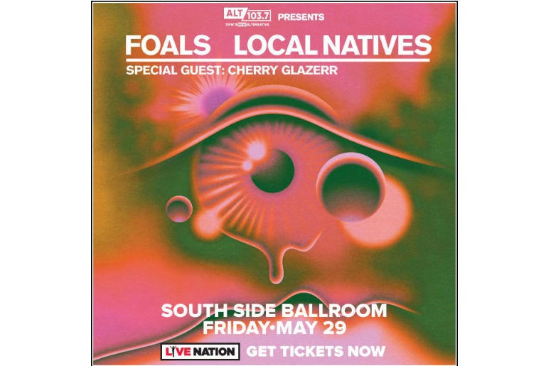 ALT 103.7 Presents Local Natives & Foals, coming to South Side Ballroom on Friday, May 29th ALT 103.7 Presents Local Natives & Foals